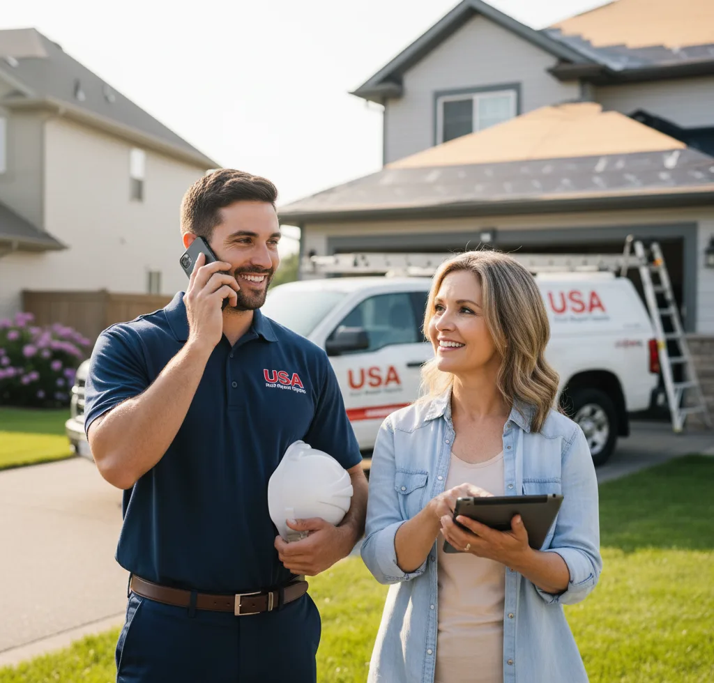 USA Roof Repair Experts customer support in Brownsburg